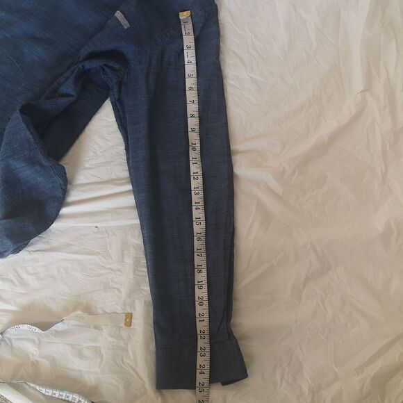 Koton Men Slim Fit Button Down Casual Shirt XL Blue - Picture 11 of 16